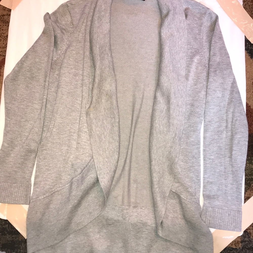 Gray cardigan